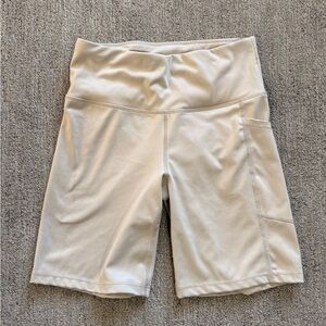 DKNY Women's Cream Bike Shorts